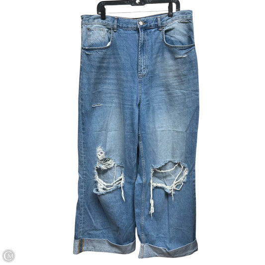 Jeans Straight By Bdg In Blue Denim, Size: 18