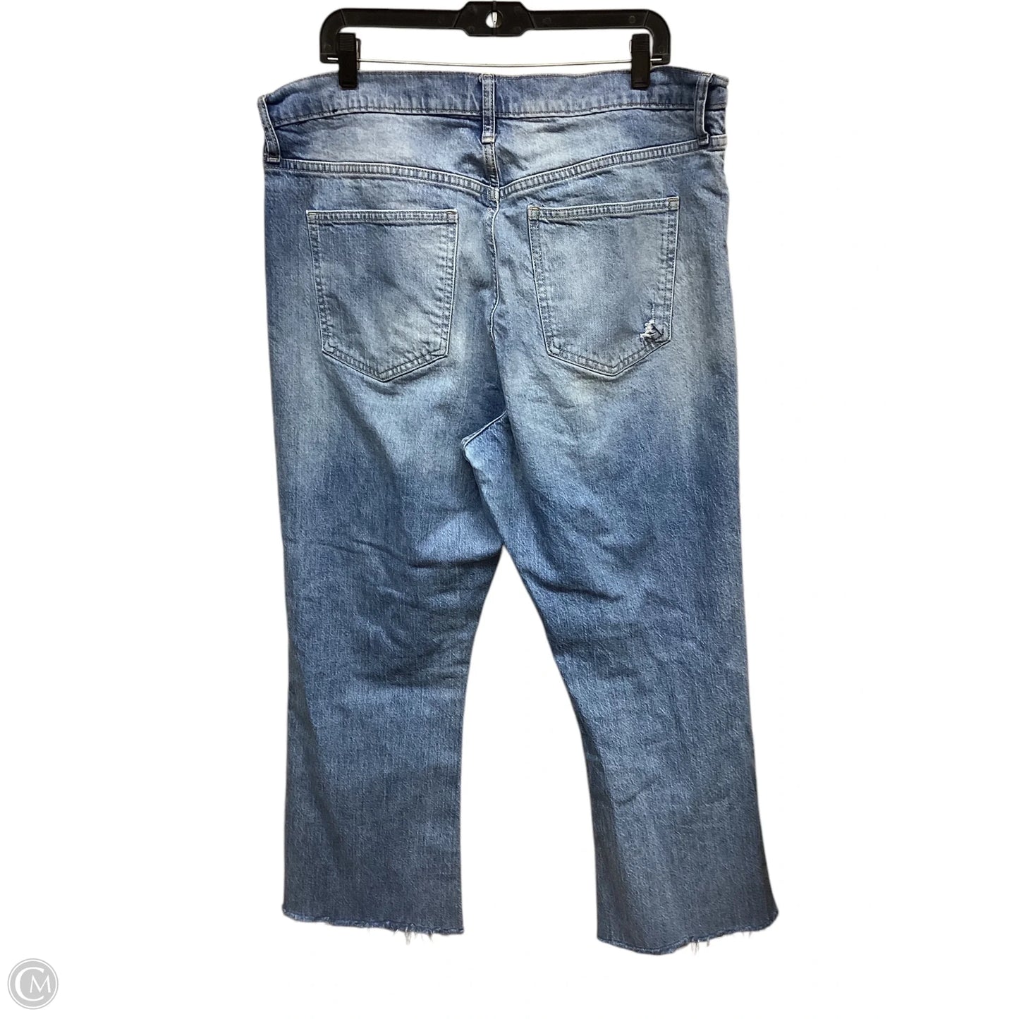 Jeans Straight By Gap In Blue Denim, Size: 16