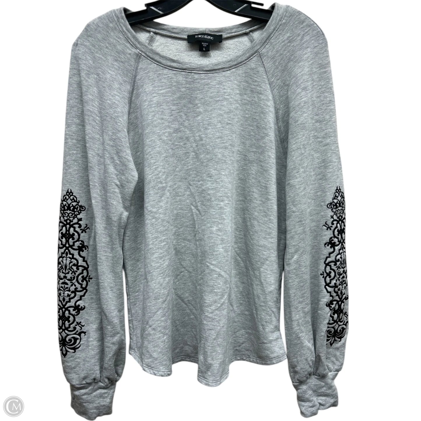 Sweater By Karen Kane In Grey, Size: L
