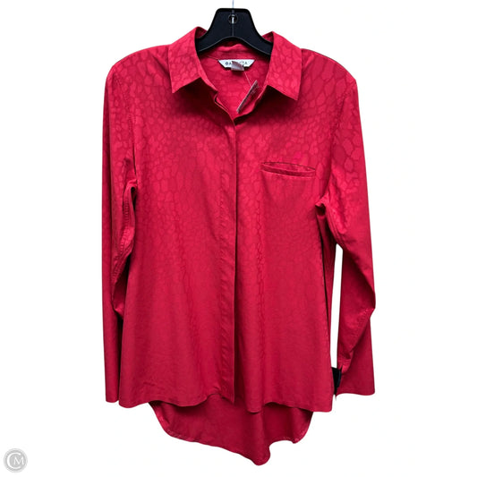 Top Long Sleeve By Athleta In Red, Size: S