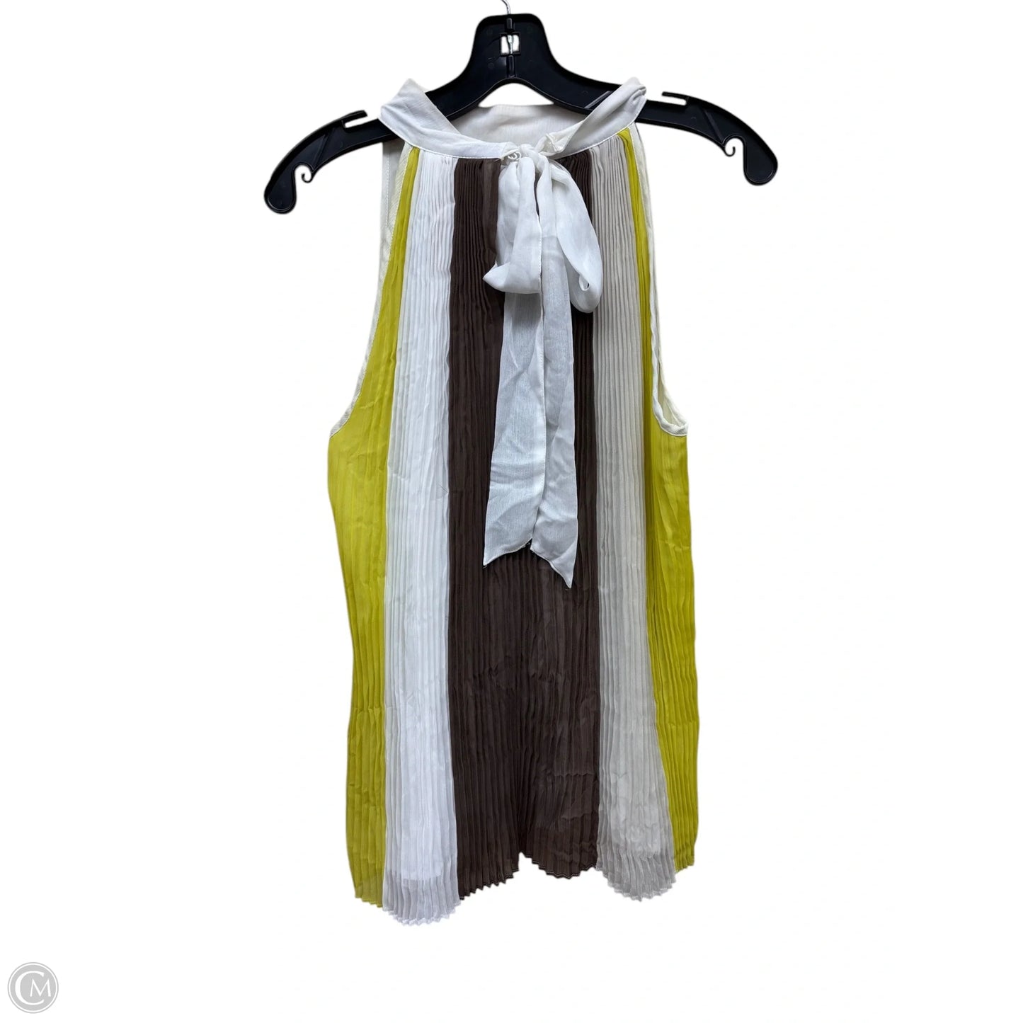 Top Sleeveless By New York And Co In Striped Pattern, Size: M