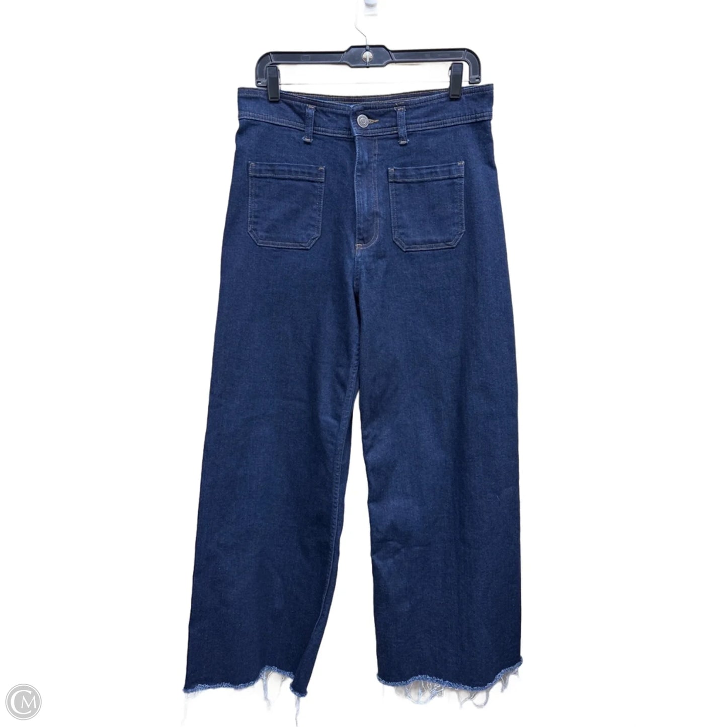 Jeans Wide Leg By Zara In Blue Denim, Size: 10