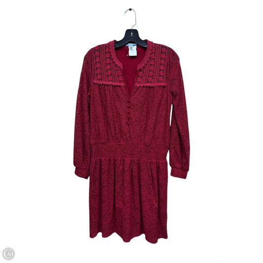 Dress Casual Midi By Clothes Mentor In Red, Size: S