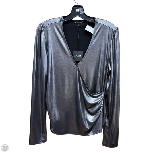 Top Sleeveless By Joes Jeans In Silver, Size: L
