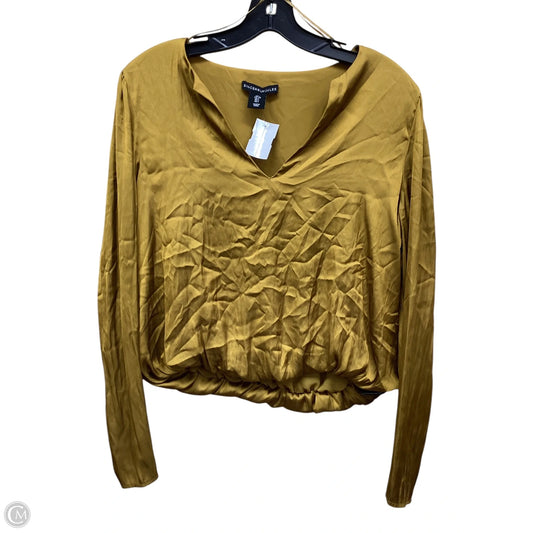 Top Long Sleeve By Clothes Mentor In Gold, Size: L