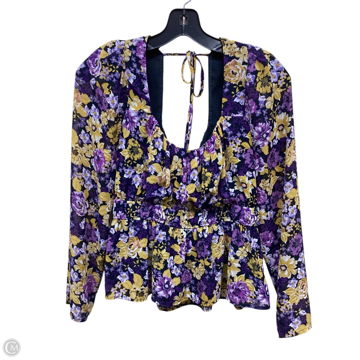 Top Long Sleeve By Astr The Label In Floral Print, Size: M
