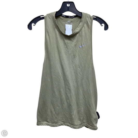 Athletic Tank Top By Nike In Green, Size: M