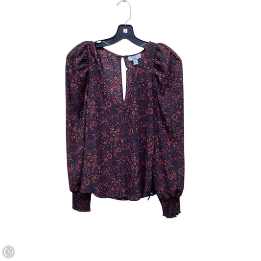Top Long Sleeve By Allison Joy In Floral Print, Size: Xs