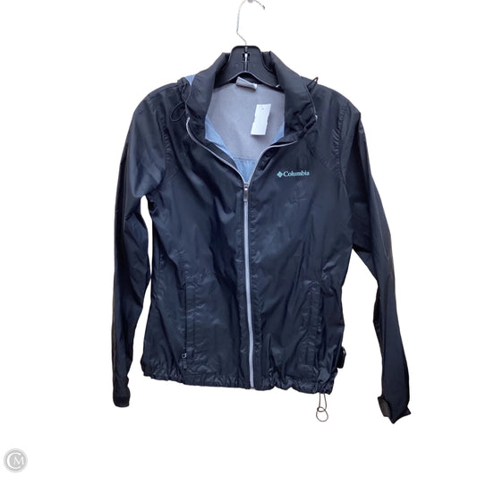 Jacket Windbreaker By Columbia In Black, Size: S