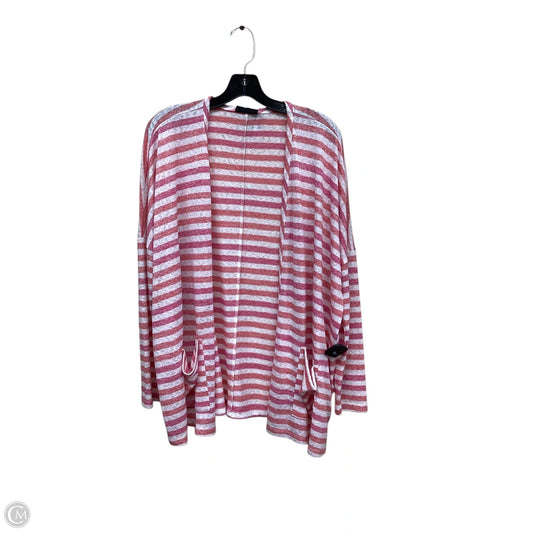 Sweater Cardigan By Bobeau In Pink, Size: L