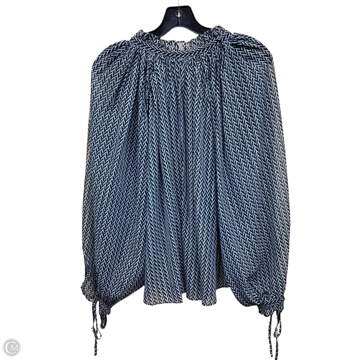 Top Long Sleeve By Elan In Multi-colored, Size: M