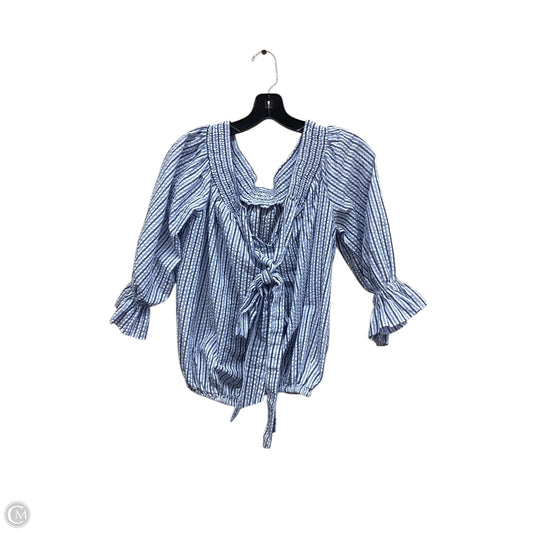 Top Long Sleeve By Clothes Mentor In Striped Pattern, Size: L