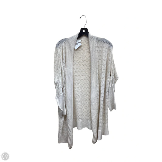 Sweater Cardigan By Lucky Brand In Cream, Size: S
