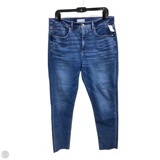 Jeans Straight By Loft In Blue Denim, Size: 12