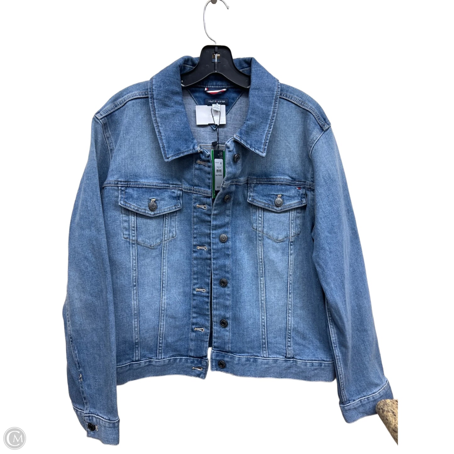 Jacket Denim By Tommy Hilfiger In Blue Denim, Size: Xxl
