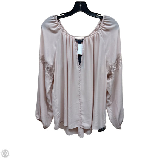 Top Long Sleeve By Max Edition In Pink, Size: L