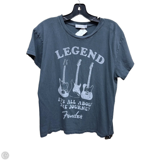 Top Short Sleeve By Clothes Mentor In Grey, Size: S