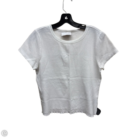Top Short Sleeve By Old Navy In White, Size: L