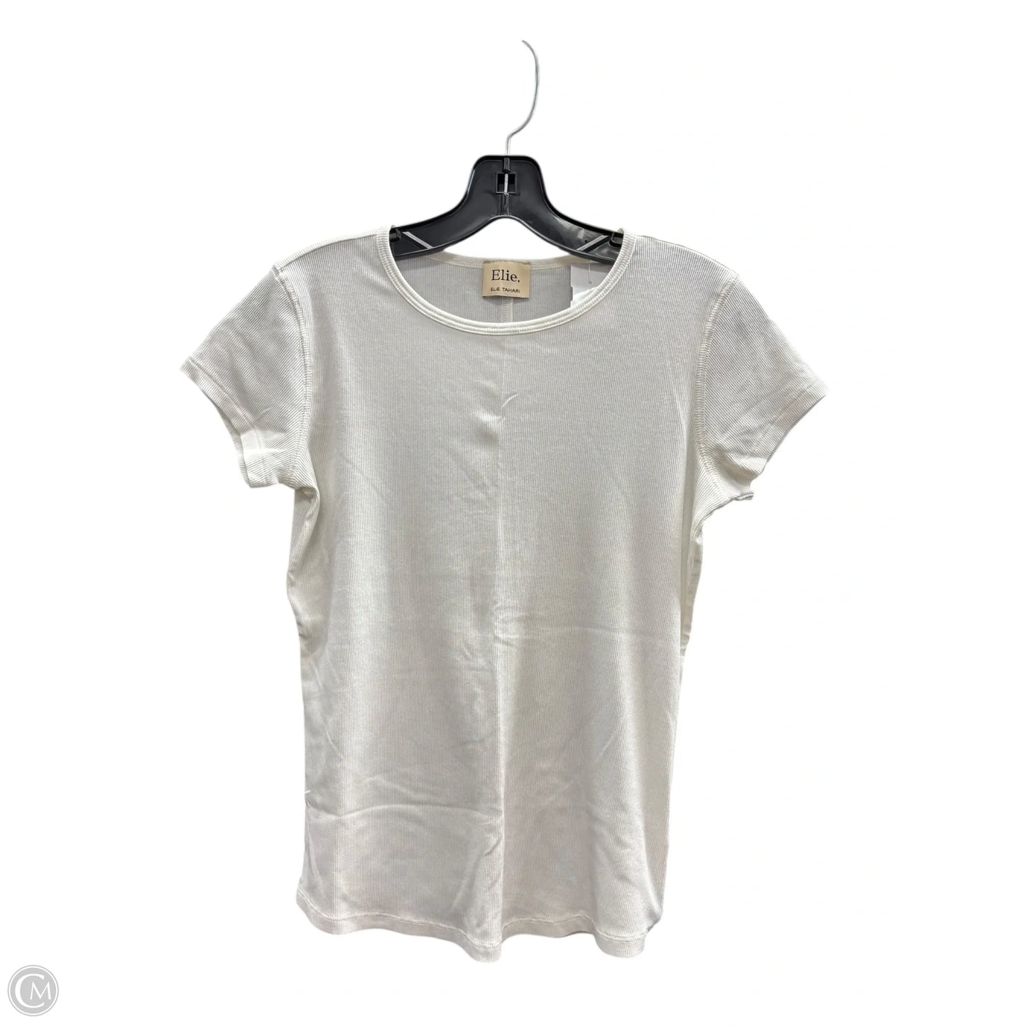 Top Short Sleeve By Clothes Mentor In White, Size: S