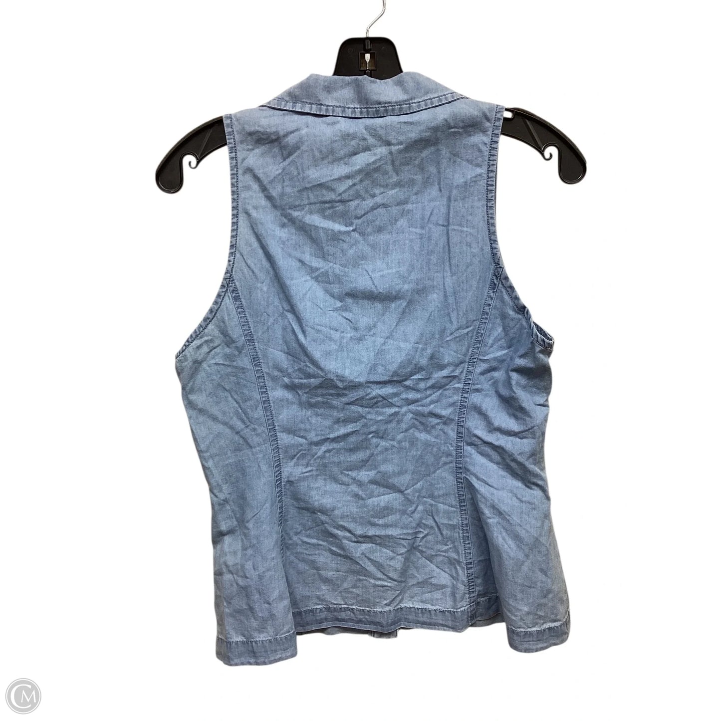 Top Sleeveless By Michael By Michael Kors In Blue Denim, Size: M