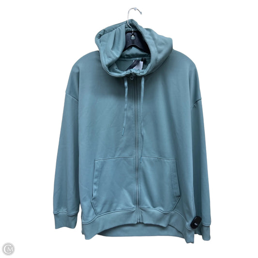 Athletic Jacket By Mondetta In Green, Size: M
