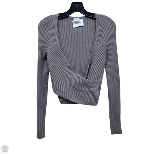 Top Long Sleeve By Abercrombie And Fitch In Brown, Size: M