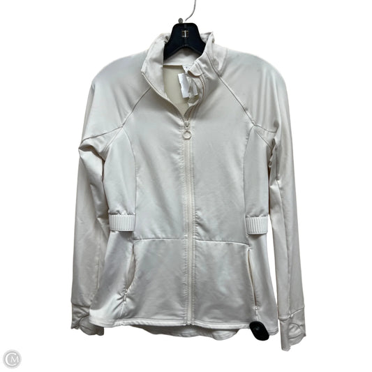 Athletic Jacket By Zella In White, Size: M