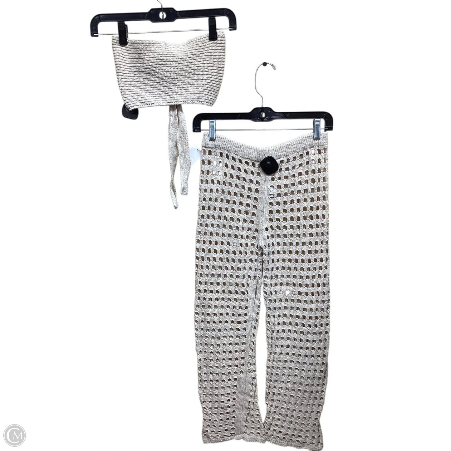 Pants Set 2pc By Clothes Mentor In Tan, Size: S