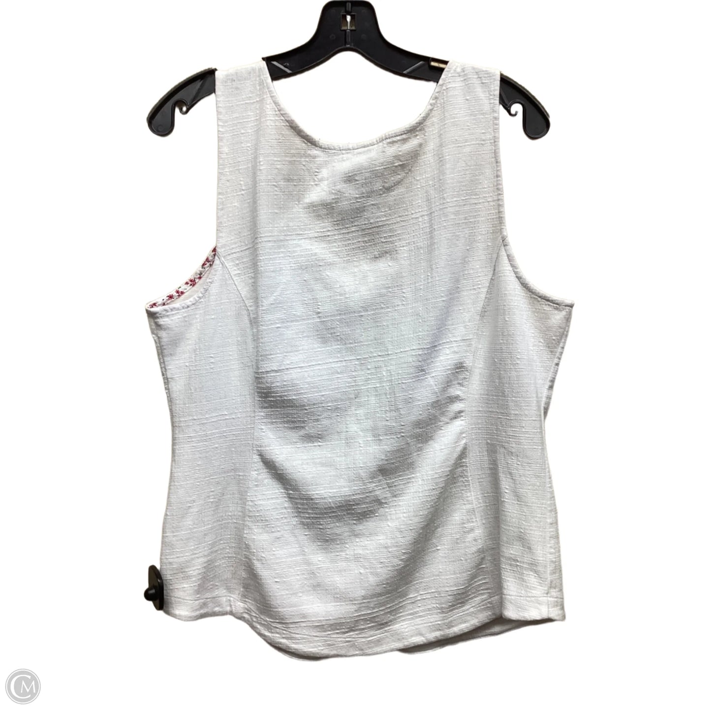 Top Sleeveless By Anthropologie In White, Size: Xl