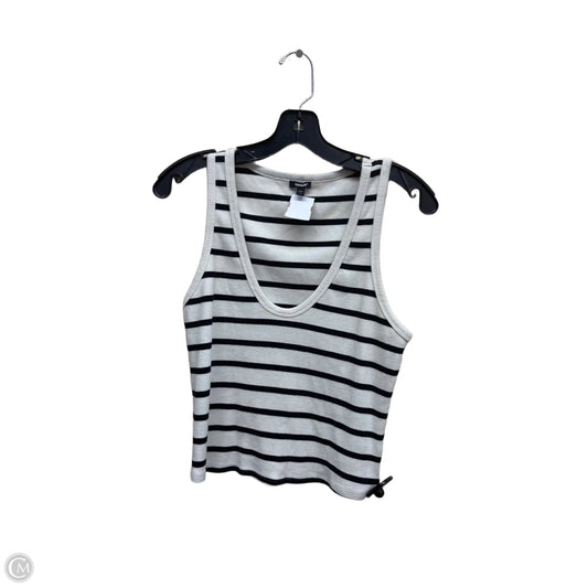 Top Sleeveless By Express In Striped Pattern, Size: M