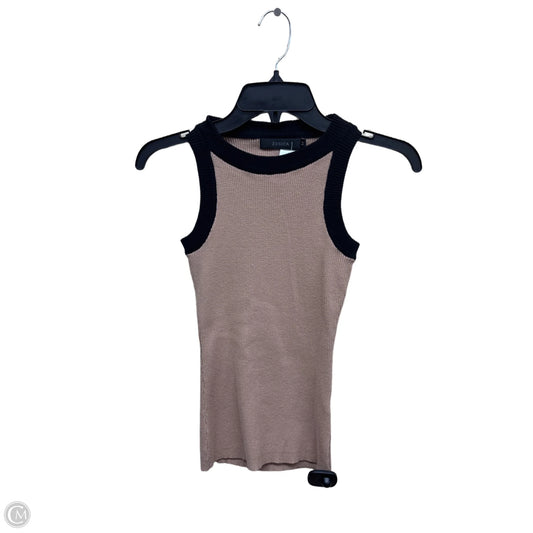 Top Sleeveless By Clothes Mentor In Tan, Size: M