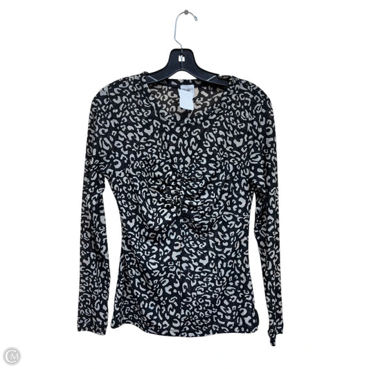 Top Long Sleeve By Cabi In Animal Print, Size: S