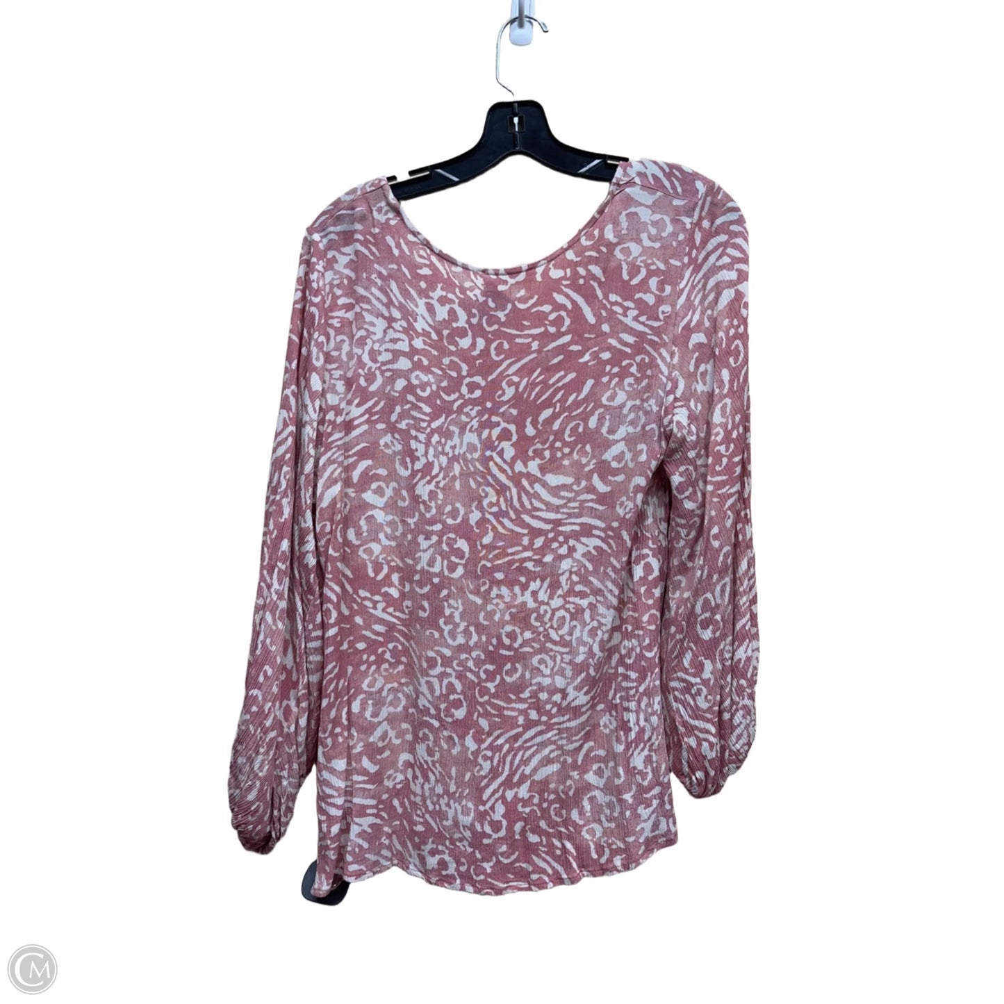 Top Long Sleeve By Ee Some In Pink, Size: S