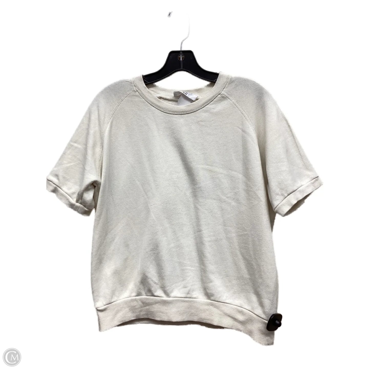 Top Short Sleeve By Double Zero In Tan, Size: S
