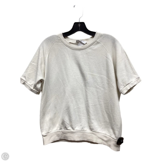 Top Short Sleeve By Double Zero In Tan, Size: S