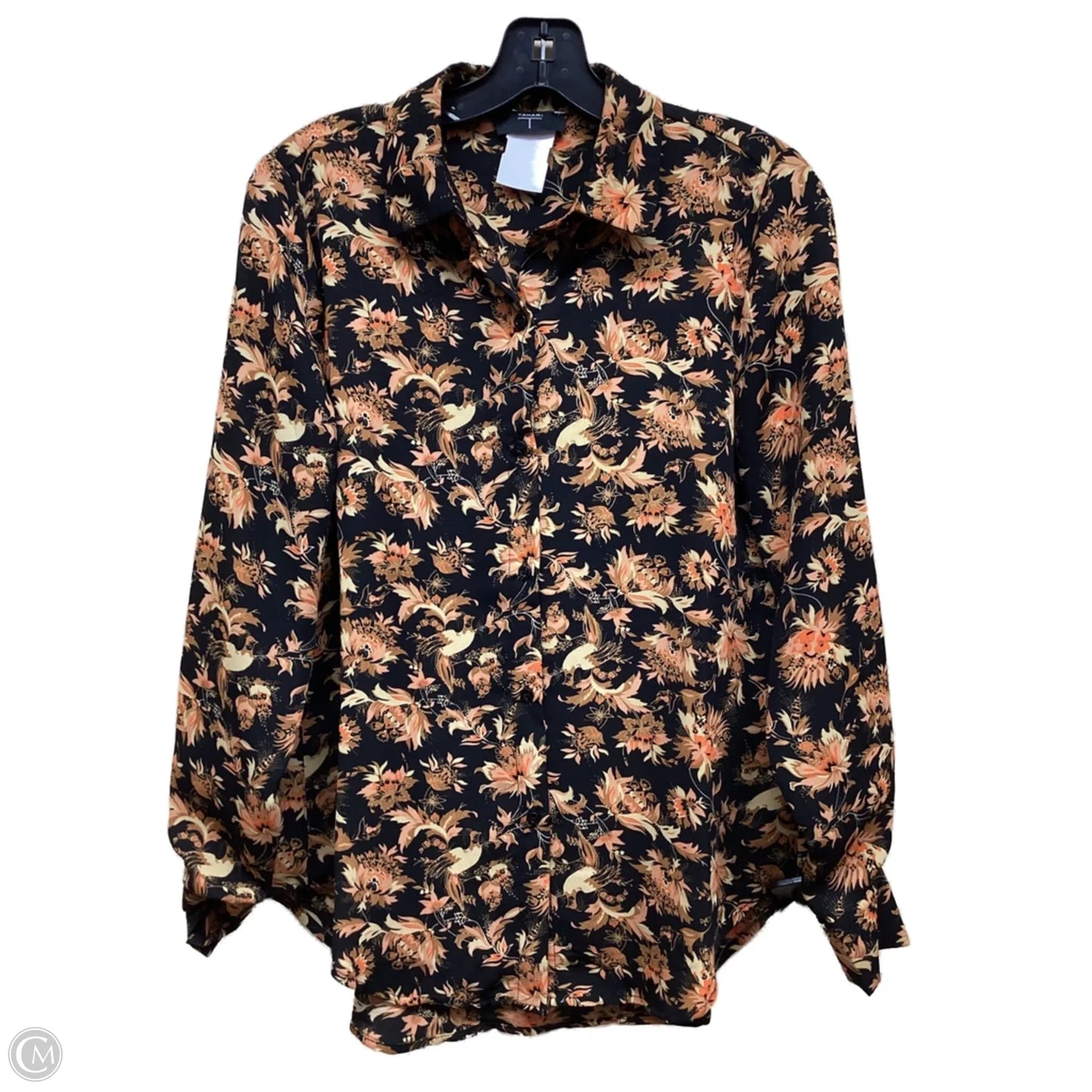 Top Long Sleeve By Tahari By Arthur Levine In Multi-colored, Size: S