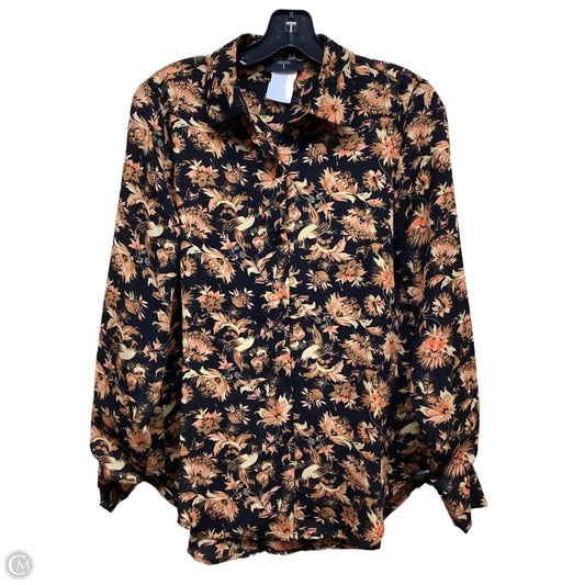 Top Long Sleeve By Tahari By Arthur Levine In Multi-colored, Size: S