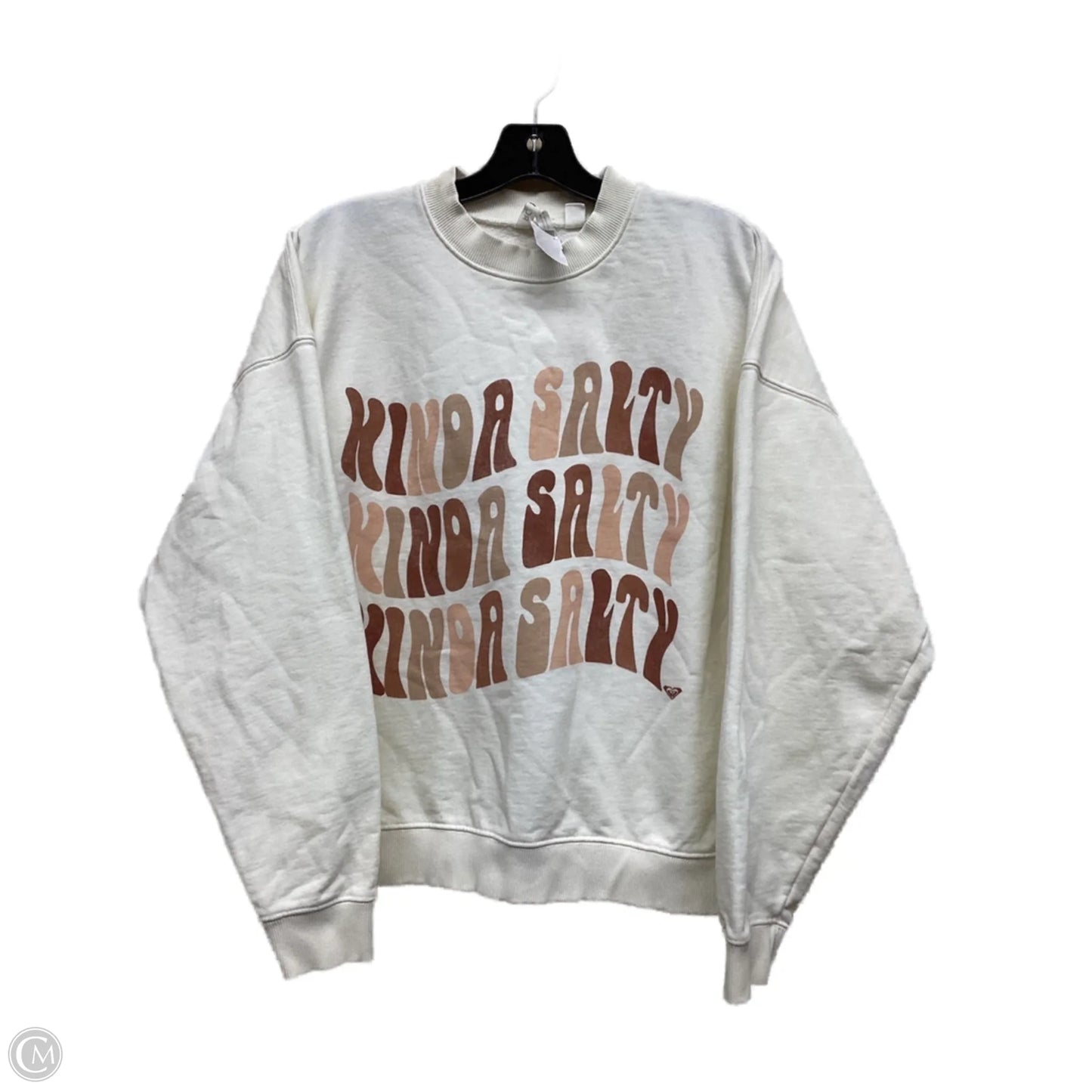 Sweatshirt Crewneck By Roxy In Tan, Size: Xs