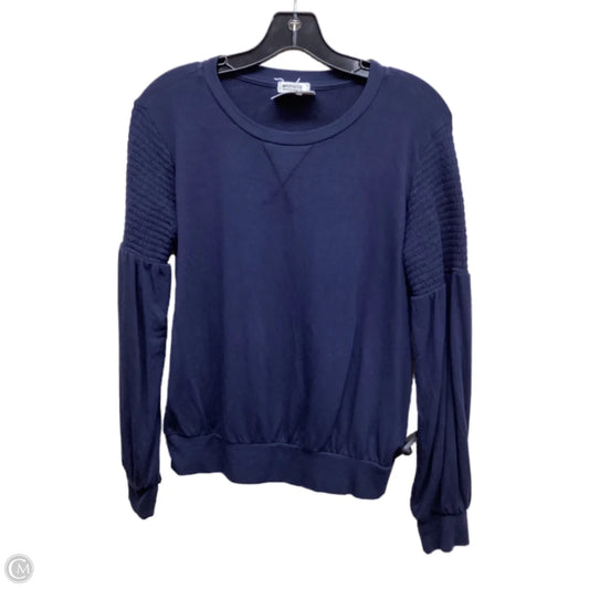 Top Long Sleeve By Clothes Mentor In Navy
