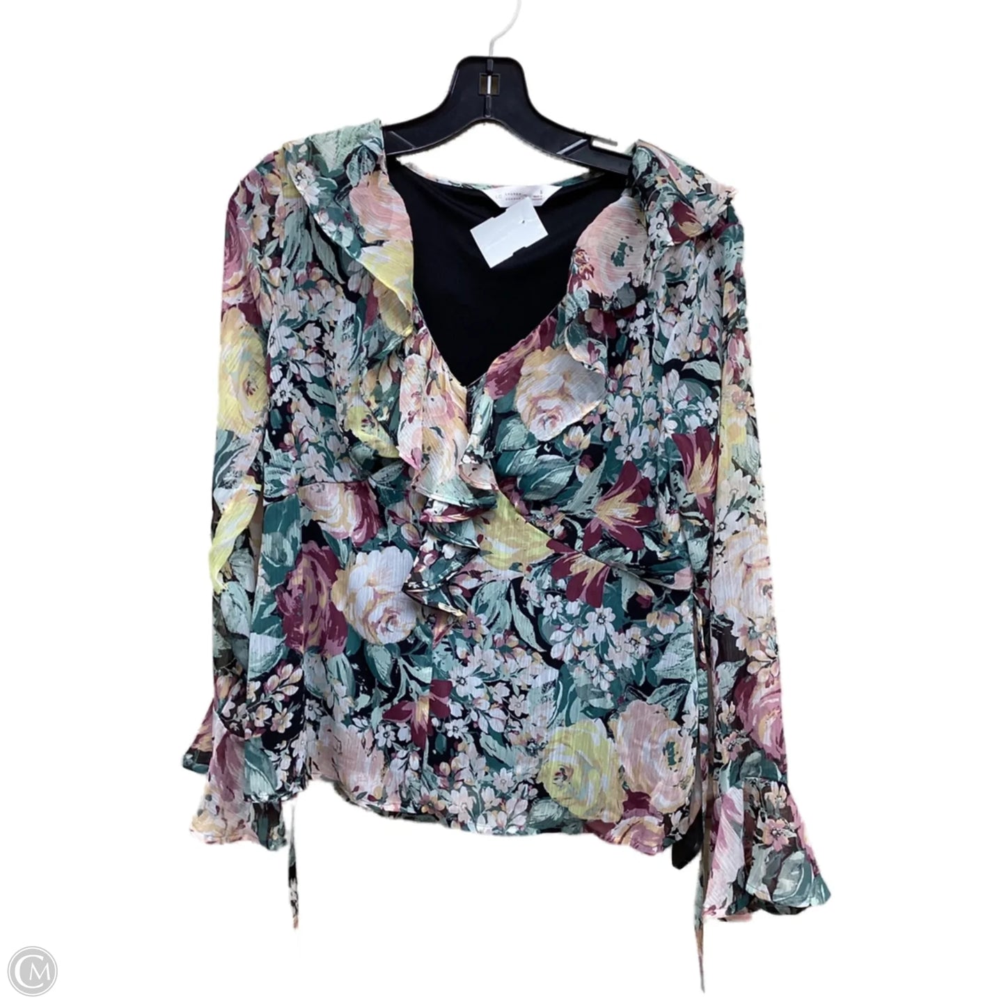 Top Long Sleeve By Lc Lauren Conrad In Multi-colored, Size: S
