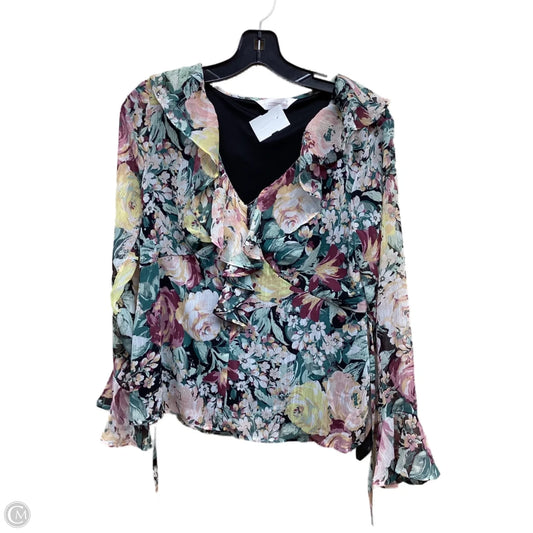 Top Long Sleeve By Lc Lauren Conrad In Multi-colored, Size: S