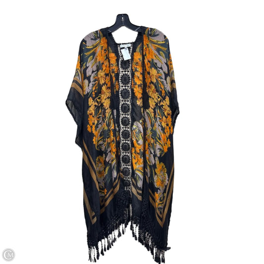 Swimwear Cover-up By Clothes Mentor In Black & Yellow, Size: L