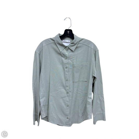 Top Long Sleeve By Hollister In Green, Size: S