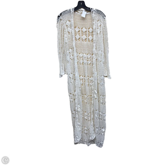 Swimwear Cover-up By Clothes Mentor In White