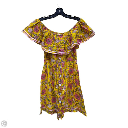 Dress Casual Short By Clothes Mentor In Floral Print, Size: L