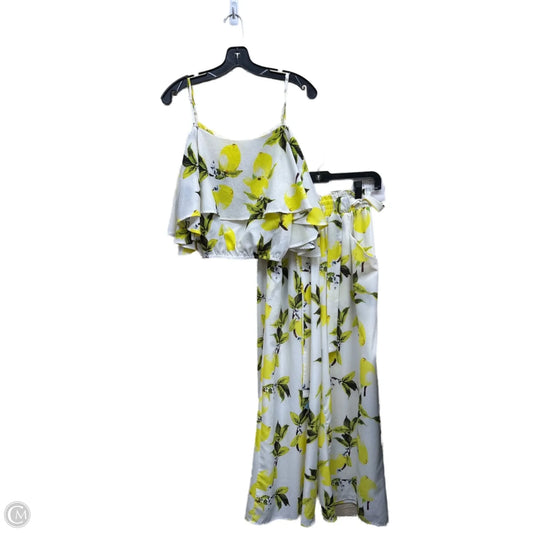 Pants Set 2pc By Papillion In Yellow, Size: M