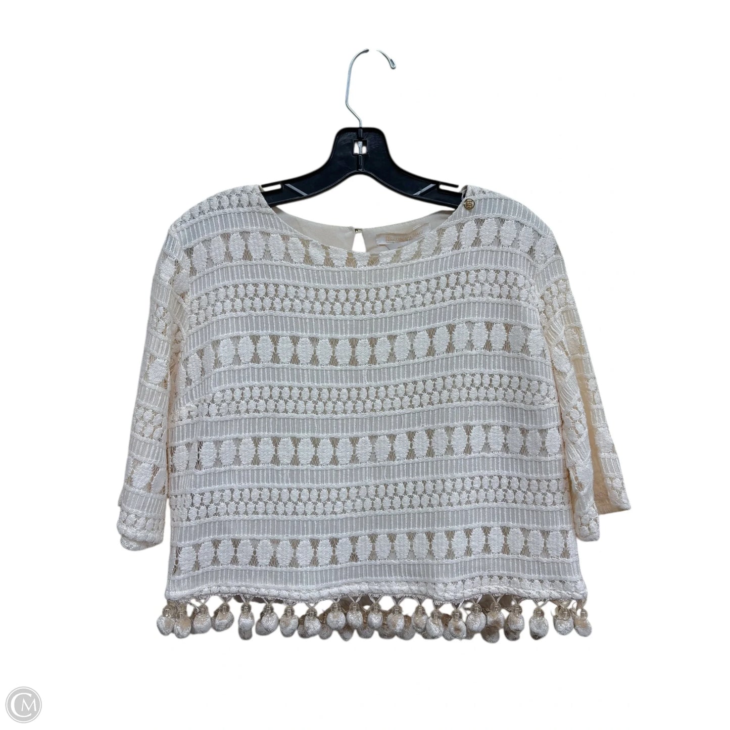 Top Long Sleeve By Clothes Mentor In Tan, Size: M