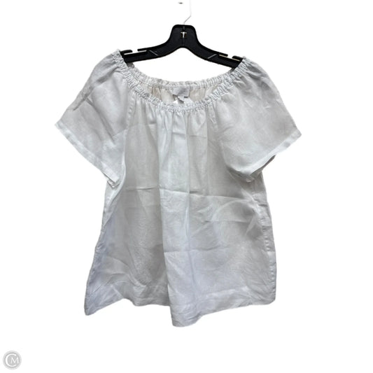 Top Short Sleeve By Clothes Mentor In White, Size: S