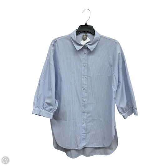 Top Long Sleeve By Clothes Mentor In Striped Pattern, Size: M