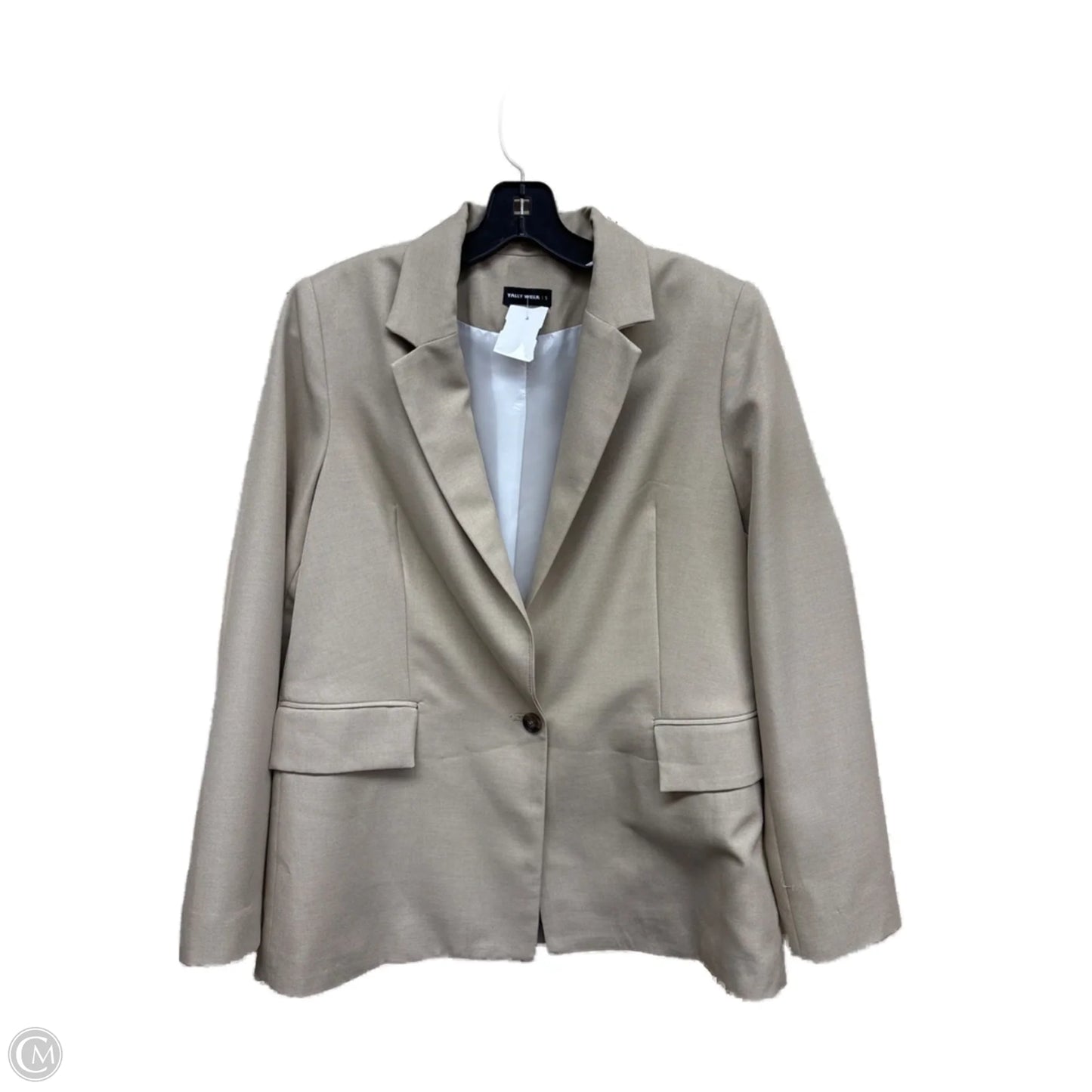 Blazer By Clothes Mentor In Tan, Size: S